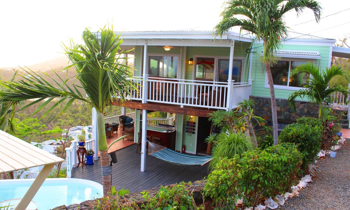 Monte Villa | 4 bedroom, 4 bathroom. Private Pool, Ocean views. Chocolate Hole, Cruz Bay.