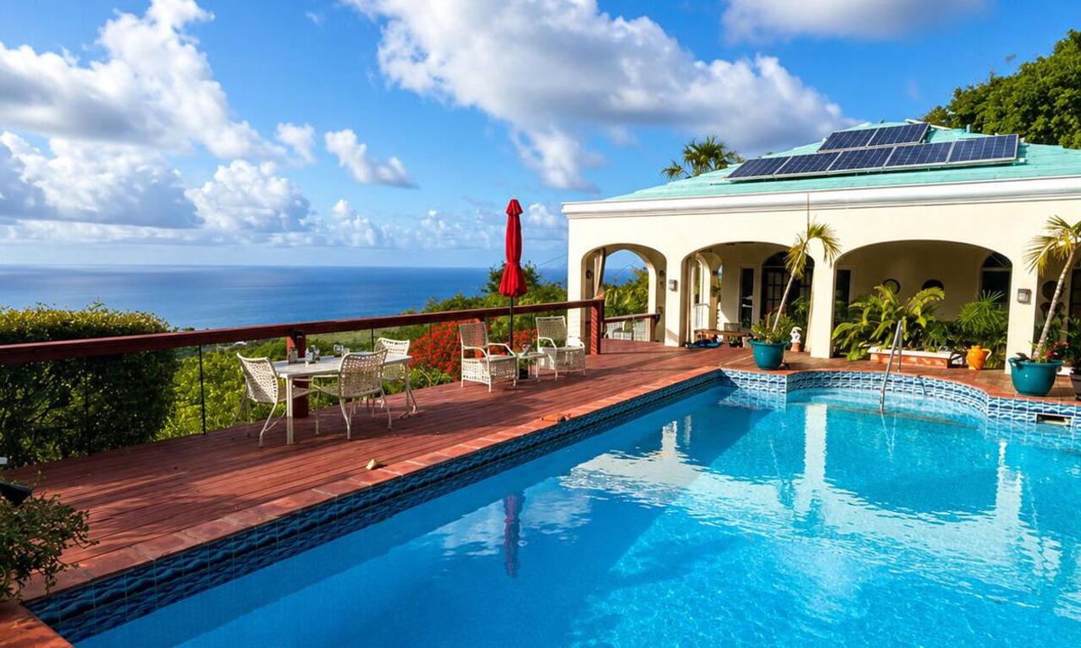 Frederiksted Southeast Villa | North Shore Oasis, Saltwater Pool & Panoramic Cane Bay Views!