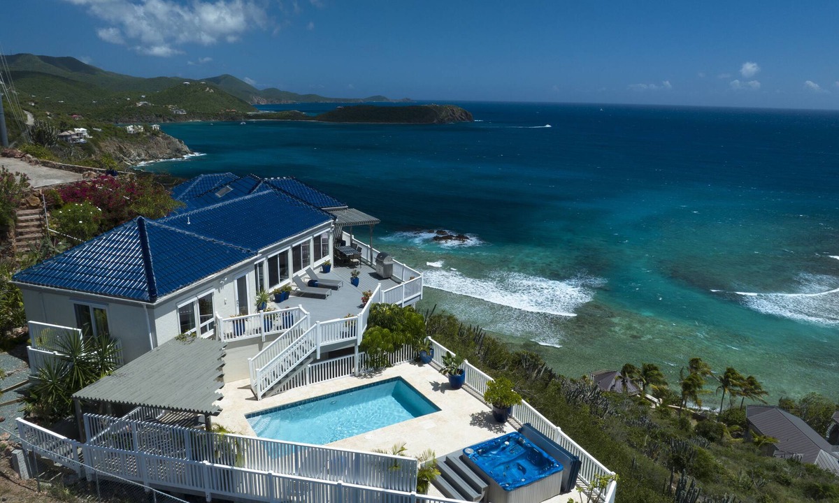 Estate Chocolate Hole and Great Cruz Bay Villa | OCEANFRONT, SWEEPING SUNRISE TO SUNSET VIEWS, INCREDIBLE LAST MINUTE DEALS