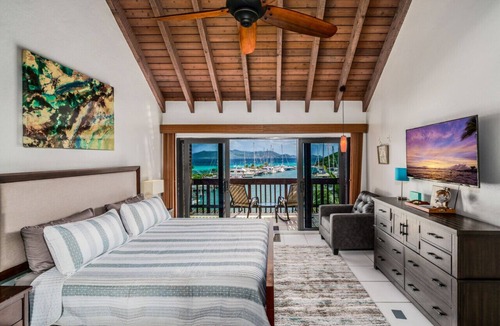 Red Hook Condo | 1Br condo in Sapphire Beach Resort - pool & beach! Sleeps 4