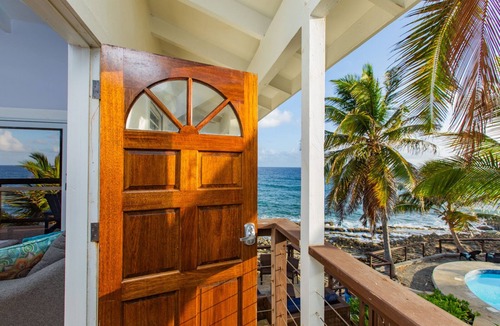 Estate La Vallee Condo | Oceanfront - Hear the Ocean Waves - Pool - Walk to Cane Bay Beach & Restaurants