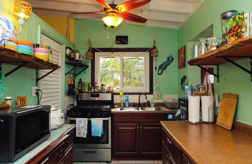 Kingshill Cottage | Romantic Hideaway 1-bedroom cottage with AC , a huge deck with an amazing view.