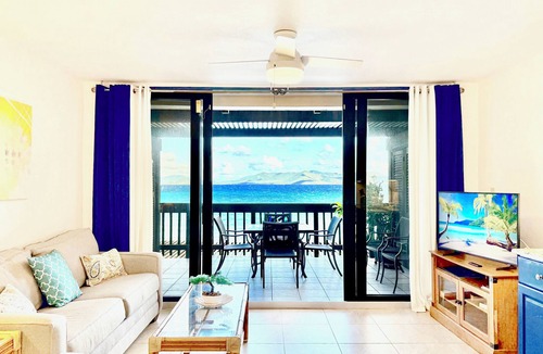 Cabes Point Apartment | Sapphire Beachfront Condo - Spacious, Great Views, WiFi, AC & Generator