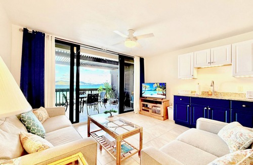 Cabes Point Apartment | Sapphire Beachfront Condo - Spacious, Great Views, WiFi, AC & Generator
