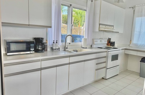 Estate East Street House | The Cottage at Green Cay - Walk to the Beach - King Bed - AC