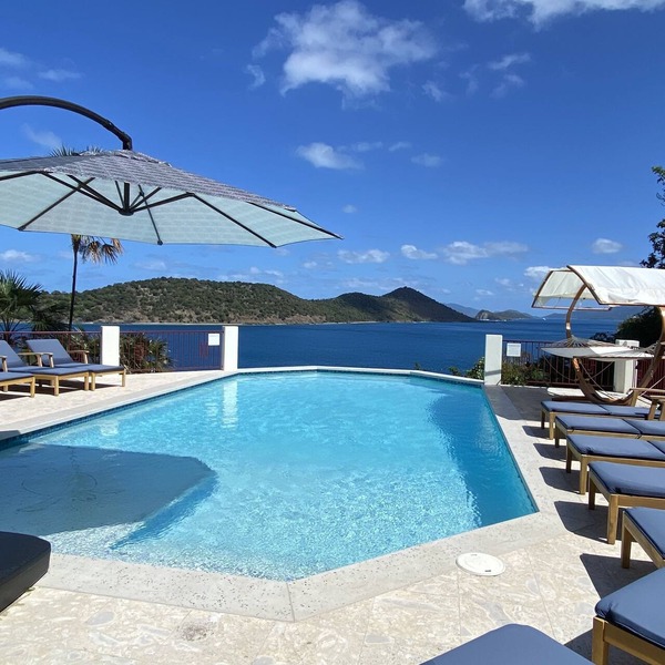 Stunning Estate on almost 2 acres with down island views of St John and the BVI in St Thomas