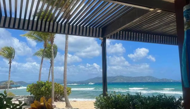 30 STEPS TO THE SEA, BEACH LEVEL, QUIET END, AWESOME VIEWS OF ST.JOHN GENERATOR!