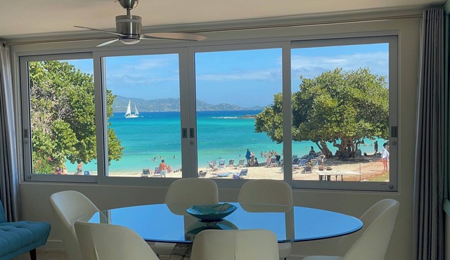 Luxury Ocean/Beachfront Condo on Sapphire Beach with the Best View!