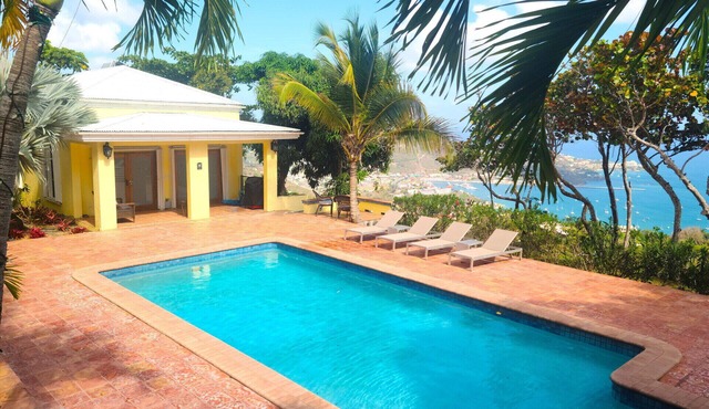 Poolside Cottage with Ocean Views & Backup Power