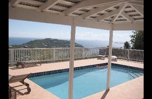 Estate Bethany Villa | Amazing Ocean views from Blue Oasis villa at upper deck Villas Great Cruz Bay